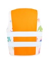 Korntex Kinder Warnweste Dinosaurier, neonorange, XS