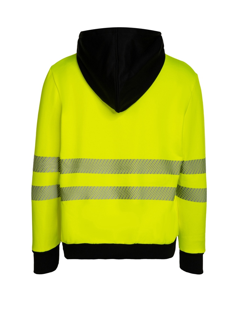 Korntex EOS Hi-Vis Hoodie EN 20471, schwarz/neongelb, S