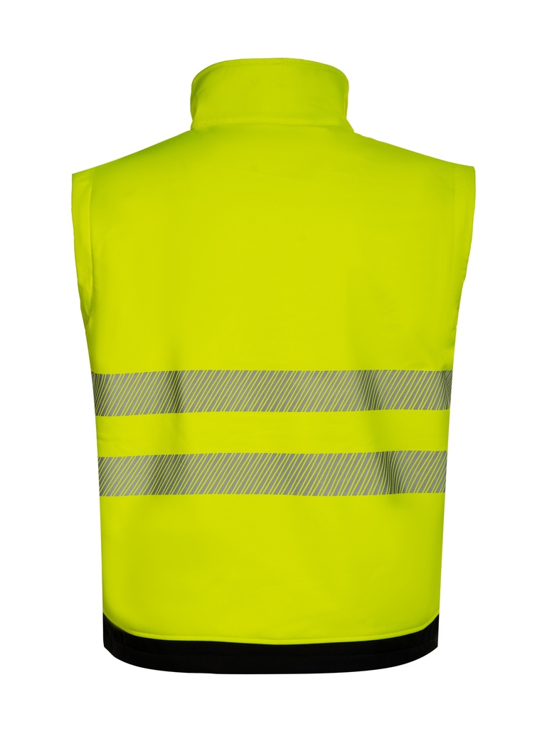 Korntex EOS Hi-Vis Softshell Jacke EN 20471, schwarz/neongelb, S