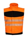 Korntex EOS Hi-Vis Softshell Jacke EN 20471, schwarz/neonorange, L