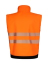 Korntex EOS Hi-Vis Softshell Jacke EN 20471, schwarz/neonorange, XXL