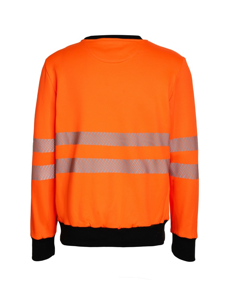 Korntex EOS Hi-Vis Sweatshirt EN 20471, schwarz/neonorange, S