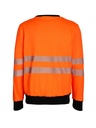 Korntex EOS Hi-Vis Sweatshirt EN 20471, schwarz/neonorange, L