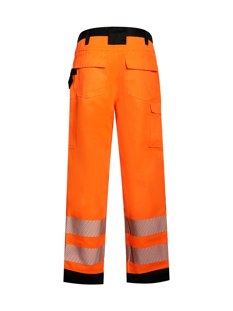 Korntex EOS Hi-Vis Hose EN 20471, schwarz/neonorange, Gr.64, Standard