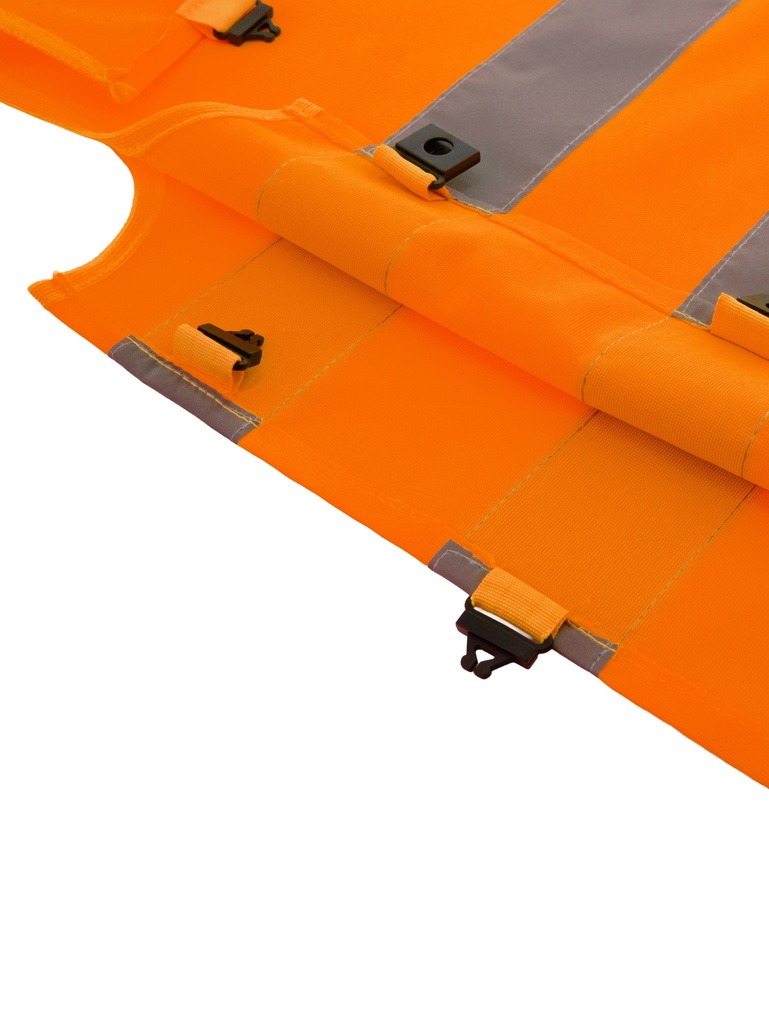 Korntex Kinder Warnponcho Anti-Strangulation, neonorange, XS