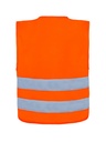 Korntex Kinder Warnweste mit Reissverschluss, neonorange, XXS