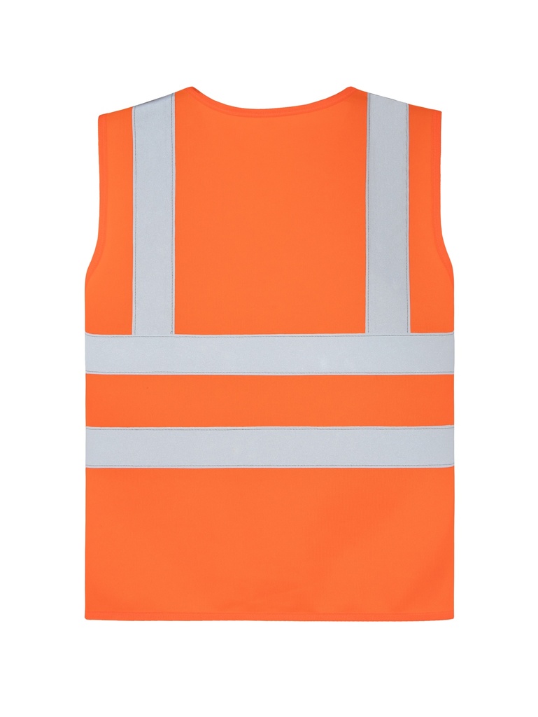 Korntex Kinder Warnweste mit vier Reflexstreifen, neonorange, XXS