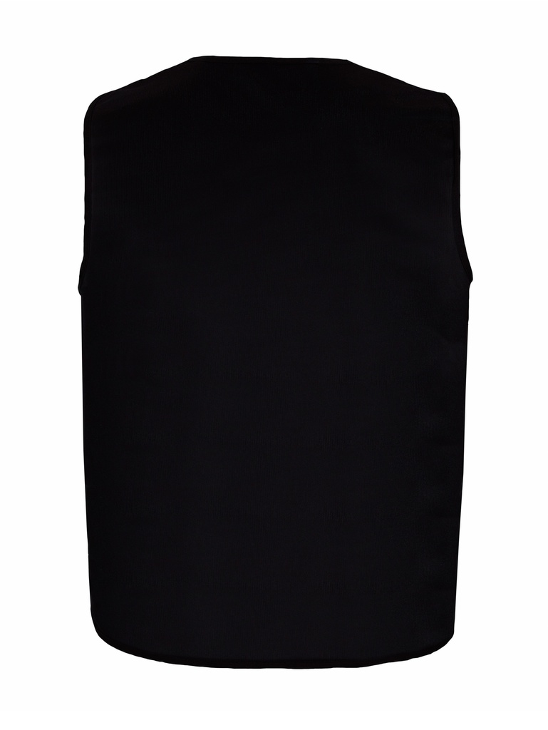 Korntex asymmetrische Kennzeichnungsweste, schwarz, XS
