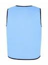 Korntex asymmetrische Kennzeichnungsweste, hellblau, S/M