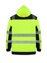 Korntex Hi-Vis Softshell Regenjacke EN 20471, schwarz/neongelb, XXL Korntex Hi-Vis Softshell Regenjacke EN 20471, schwarz/neongelb, XXL