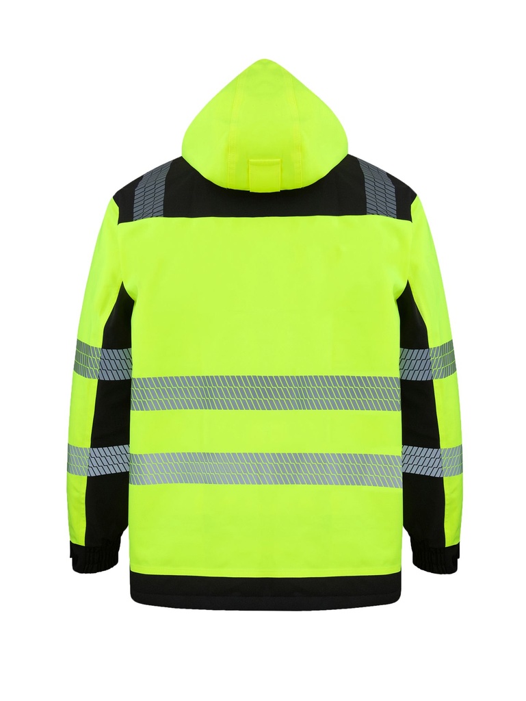Korntex Hi-Vis Softshell Regenjacke EN 20471, schwarz/neongelb, 3XL Korntex Hi-Vis Softshell Regenjacke EN 20471, schwarz/neongelb, 3XL