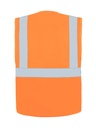 Korntex Multifunktionswarnweste CF EN 20471, neonorange, S