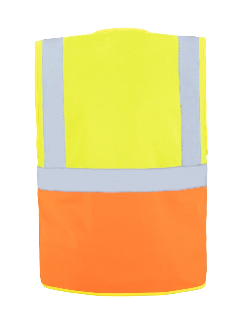 Korntex Multifunktionswarnweste CF EN 20471, neongelb/neonorange, S