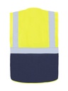 Korntex Multifunktionsweste CF, neongelb/navyblau, 5XL
