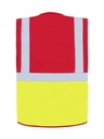 Korntex Multifunktionsweste CF, neongelb/rot, 4XL
