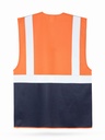 Korntex Multifunktionsweste CF, neonorange/navyblau, XL