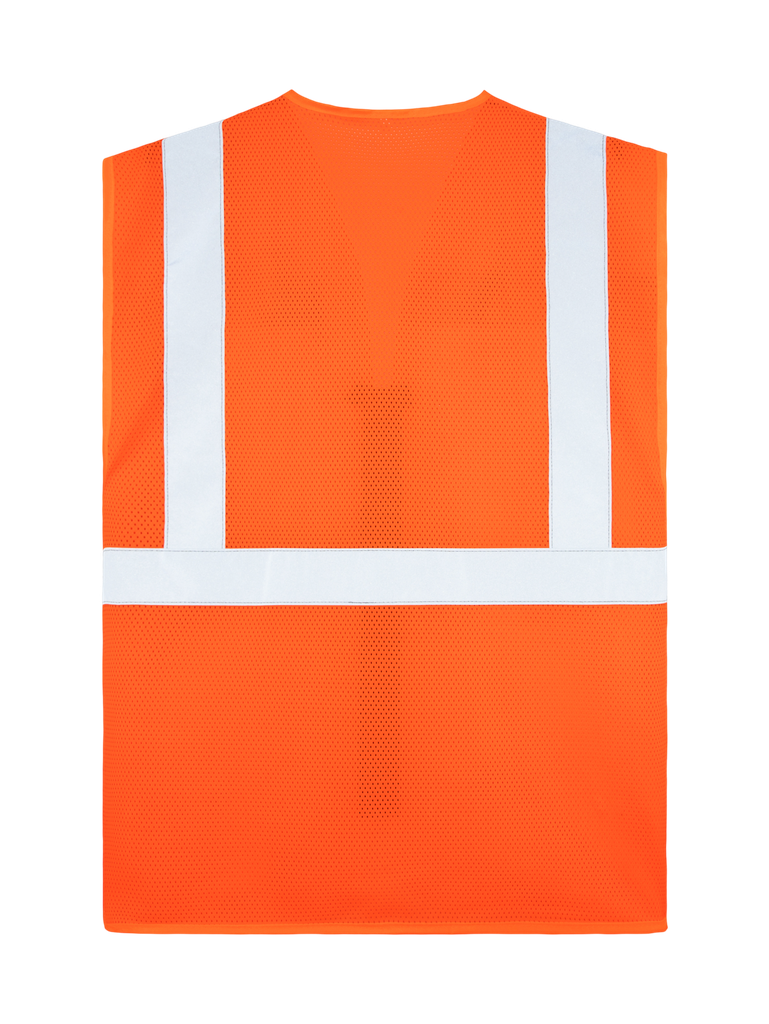Korntex Mesh Multifunktionswarnweste EN 20471, neonorange, S