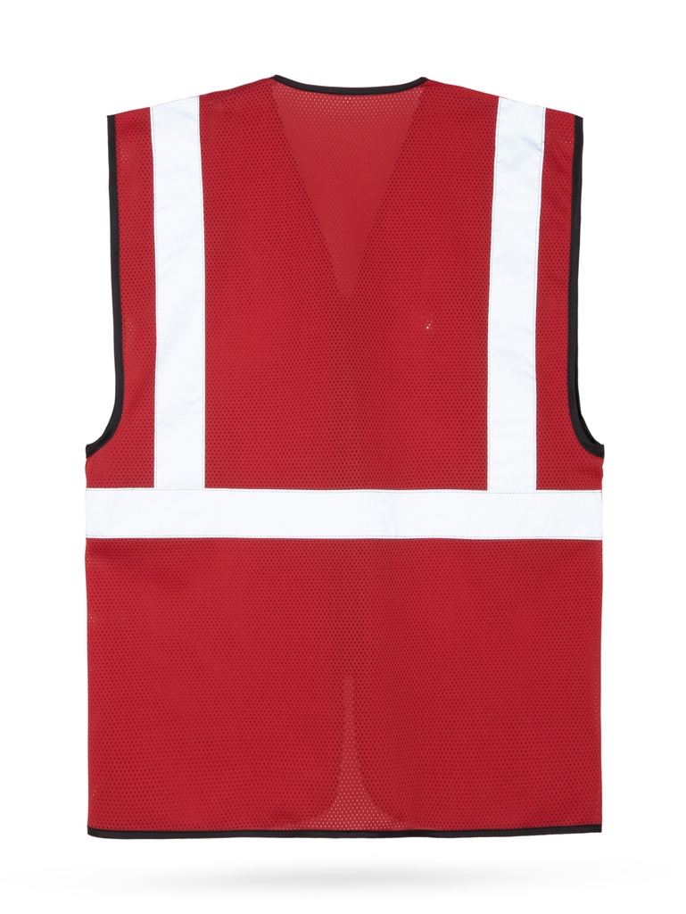 Korntex Mesh Multifunktionsweste, rot, 5XL