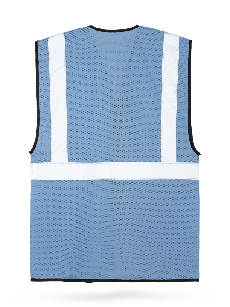 Korntex Mesh Multifunktionsweste, hellblau, 5XL