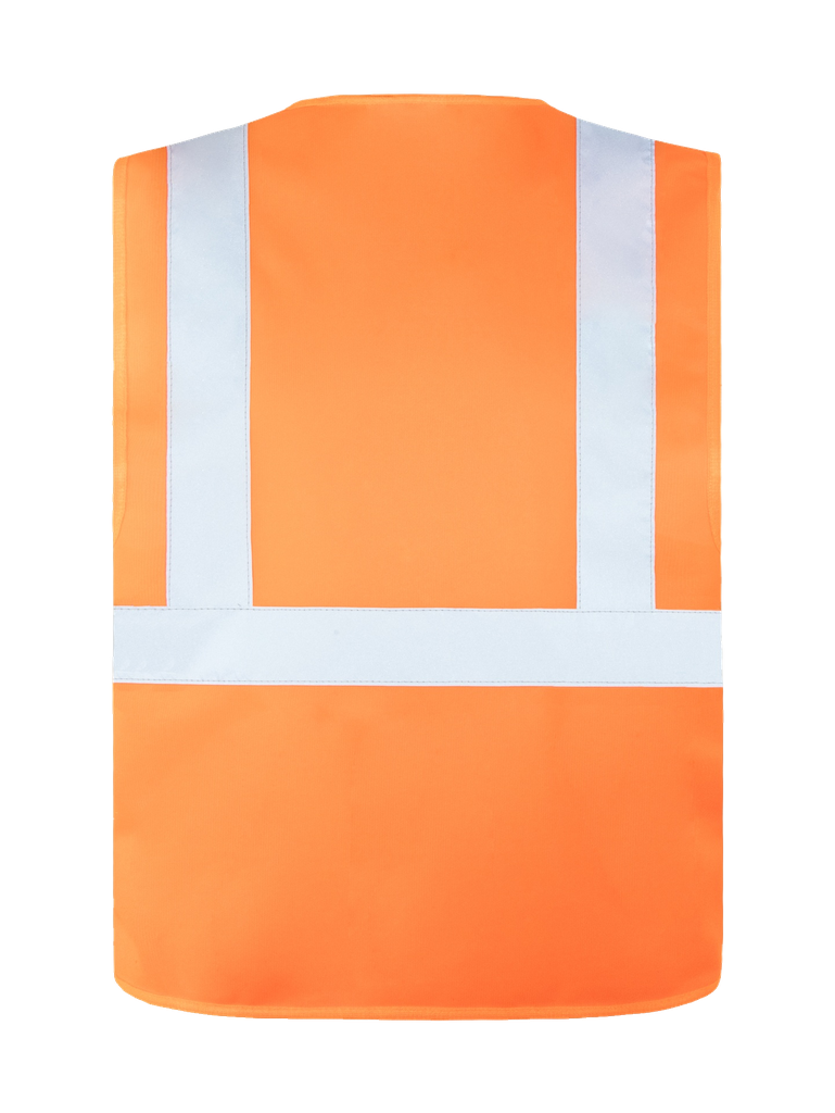 Korntex Warnweste mit drei Reflexstreifen EN 20471, neonorange, XXL