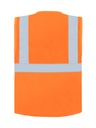 Korntex Multifunktionswarnweste EN 20471, neonorange, M