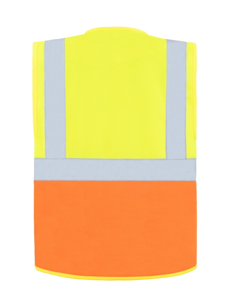 Korntex Multifunktionswarnweste EN 20471, neongelb/neonorange, 7XL
