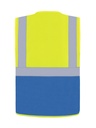 Korntex Multifunktionsweste, neongelb/blau, 3XL