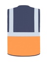 Korntex Multifunktionsweste, neonorange/navyblau, XXL
