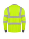 Korntex Hi-Vis Poly-Cotton Langarmshirt EN 20471, neongelb, L