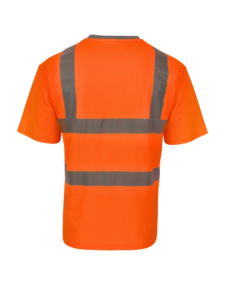 Korntex Hi-Vis Poly-Cotton T-Shirt EN 20471, neonorange, XXL