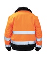 Korntex Hi-Vis Pilotenjacke EN 20471, schwarz/neonorange, 3XL