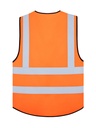 Korntex Multifunktionswarnweste Premium EN 20471 , neonorange, XXL/3XL