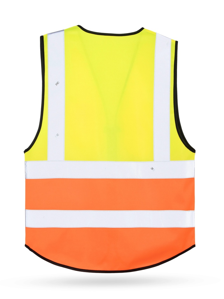 Korntex Multifunktionswarnweste Premium EN 20471 , neongelb/neonorange, XXL/3XL