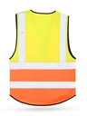 Korntex Multifunktionswarnweste Premium EN 20471 , neongelb/neonorange, XXL/3XL