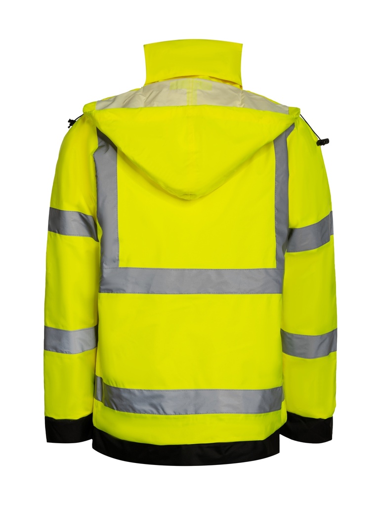 Korntex Hi-Vis Regenjacke EN 20471, neongelb, S