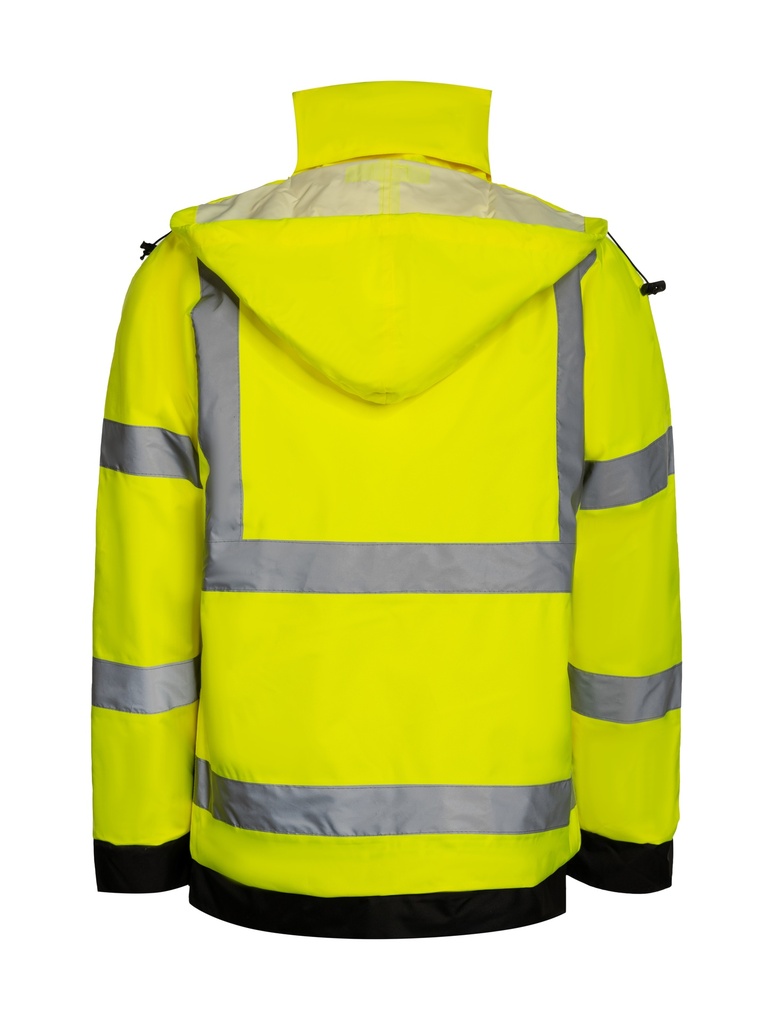 Korntex Hi-Vis leichte Regenjacke EN 20471, neongelb, S