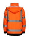 Korntex Hi-Vis leichte Regenjacke EN 20471, neonorange, XL
