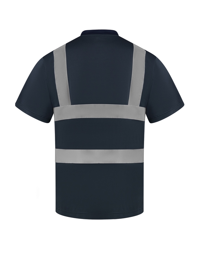 Korntex T-Shirt mit vier Reflexstreifen, navyblau, 4XL