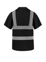 Korntex T-Shirt mit vier Reflexstreifen, schwarz, S