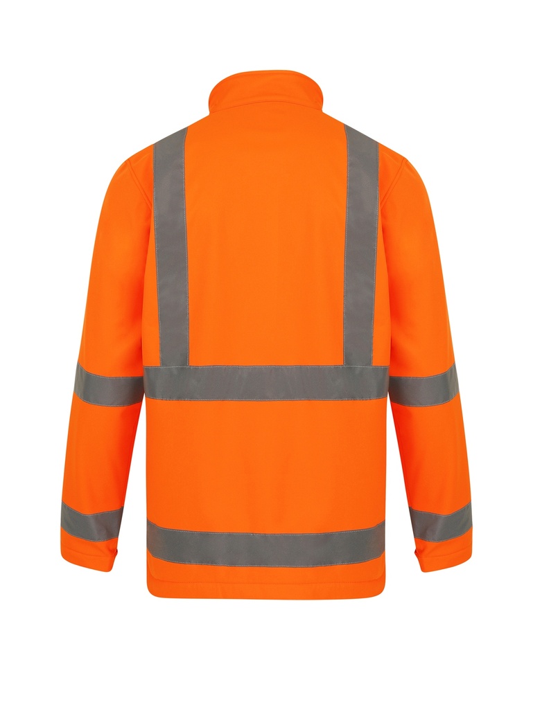 Korntex Hi-Vis Softshelljacke EN 20471, neonorange, L