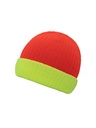Korntex Beanie zwei farbig, orange/gelb
