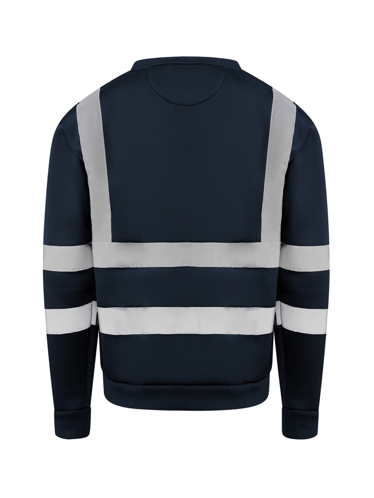 Korntex Sweatshirt mit vier Reflexstreifen, navyblau, XL