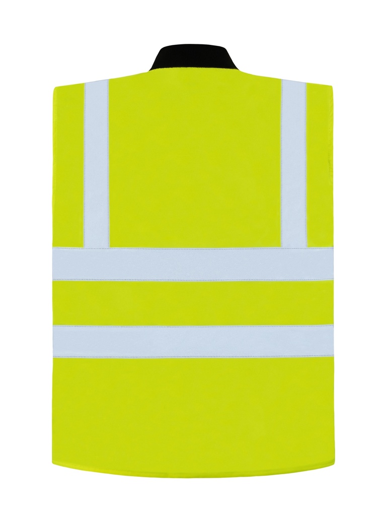 Korntex Hi-Vis 2 in 1 Bodywarmer EN 20471, neongelb, S