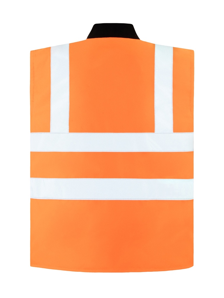 Korntex Hi-Vis 2 in 1 Bodywarmer EN 20471, neonorange, XXL