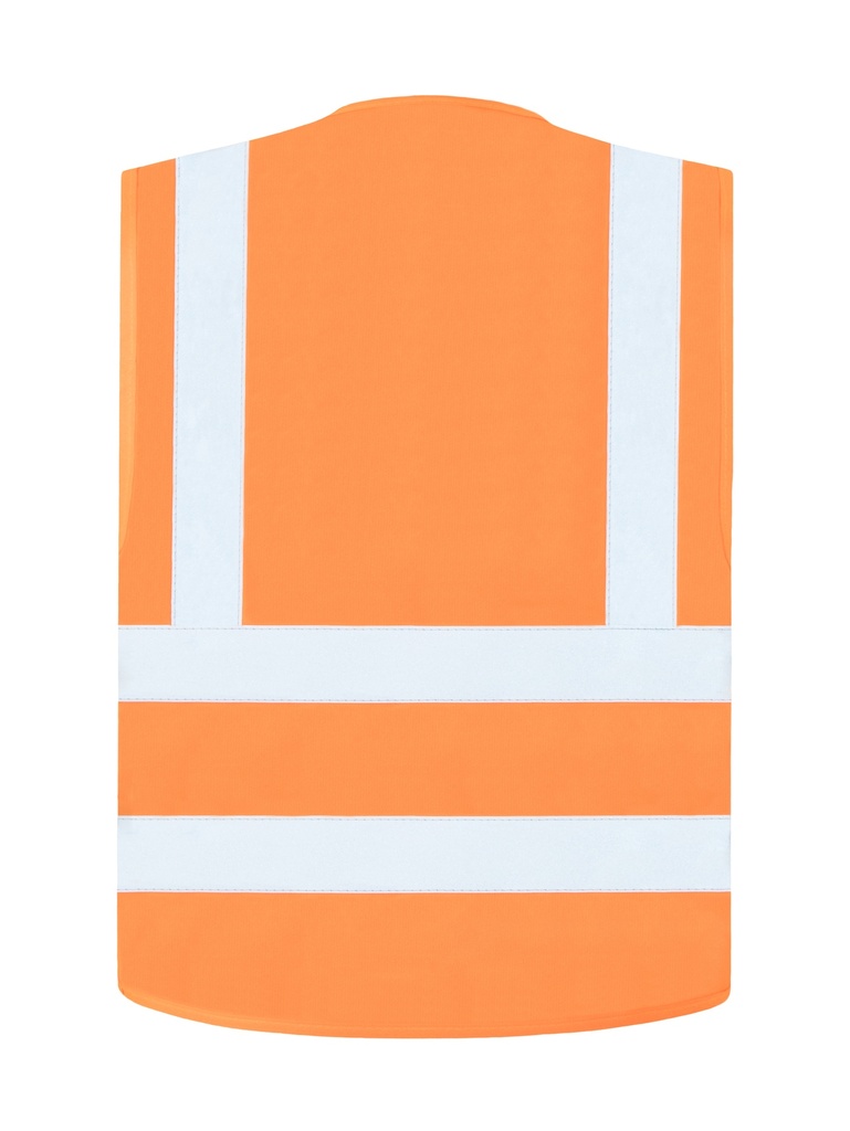Korntex Warnweste mit vier Reflexstreifen EN 20471, neonorange, S