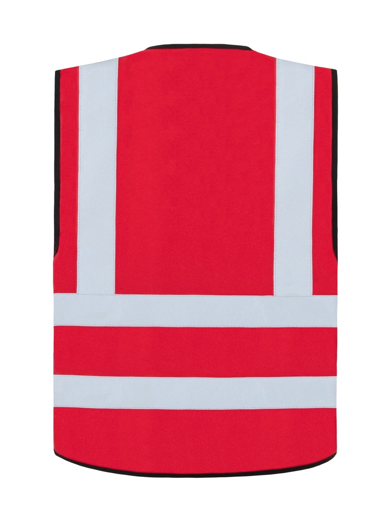Korntex Funktionsweste mit vier Reflexstreifen, rot, XXL