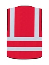 Korntex Funktionsweste mit vier Reflexstreifen, rot, 4XL