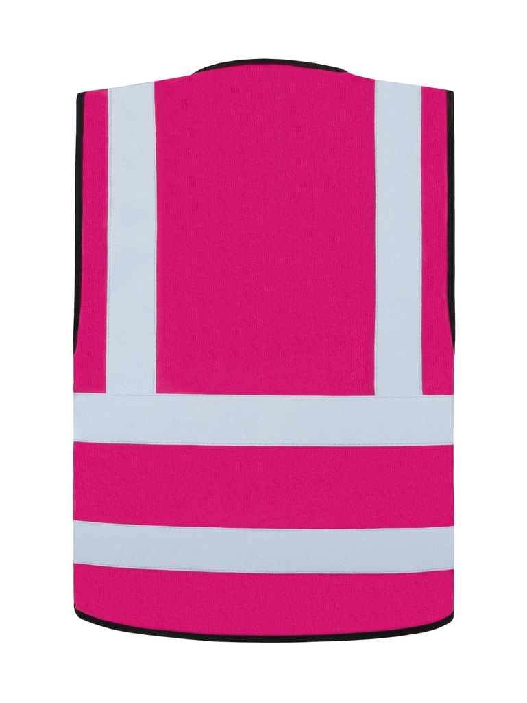 Korntex Funktionsweste mit vier Reflexstreifen, magenta, 4XL