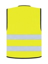 Korntex Warnweste mit schwarzem Saum EN 20471, neongelb, S