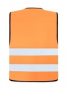Korntex Warnweste mit schwarzem Saum EN 20471, neonorange, M